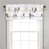 August Grove® Henriette Tailored 52" Window Valance Polyester in Gray/Yellow | 18 H x 52 W x 3 D in | Wayfair 16021DDEA6864DD5B08DD2D3AFF3462D