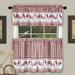 August Grove® Harville Kitchen Curtain Polyester in Red/White | 24 H x 58 W x 1 D in | Wayfair AGTG3166 42687492