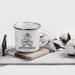 The Holiday Aisle® Yunus Santa's Favorite Military Camping Mug Stainless Steel in Gray/White | 2.95 H x 3.38 W in | Wayfair