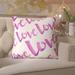 Willa Arlo™ Interiors Severus Outdoor Square Pillow Cover & Insert Polyester/Polyfill blend in Pink | 18 H x 18 W x 4 D in | Wayfair