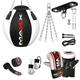 MAXX boxing Heavy Filled Wrecking ball punch bag set, bracket mitts + FREE CHAIN (12PC SET WITH HOOK)