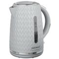 Progress EK3864PGRY Chevron Kettle, 1.7 Litre Capacity, Boil Dry Protection with Automatic Shut-Off, Rapid Boil, Removable Filter, Grey
