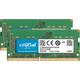 Crucial 64GB Kit (32GB x2) (DDR4, 2666 MT/s, CL19, SODIMM, 260-Pin) Arbeitsspeicher für Mac CT2K32G4S266M