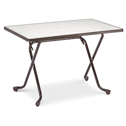 BEST Scherenklapptisch eckig 110x70cm braun 26521110 Image