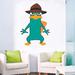 Design W/ Vinyl Duck Detective Character Cartoon Wall Decal Vinyl in Green | 20 H x 12 W in | Wayfair 1 Timmy 733b