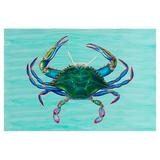 Highland Dunes Alaina Coastal Crab Non-Slip Indoor/Outdoor Mat Synthetics | Rectangle 1'6" x 2'2" | Wayfair DM004C