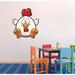 Zoomie Kids Chicken Baby Egg Cartoon Wall Decal Vinyl in Red | 30 H x 27 W in | Wayfair A1CB613FCF534153BA4EF18422BB4E71