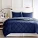 Wade Logan® Kuhns 3M Scotchgard Reversible Down Alt Comforter Set Polyester/Polyfill/Microfiber in Blue | King Comforter + 2 King Shams | Wayfair