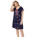 Plus Size Women's Playa Shift Dress by ellos in Navy (Size 34/36)