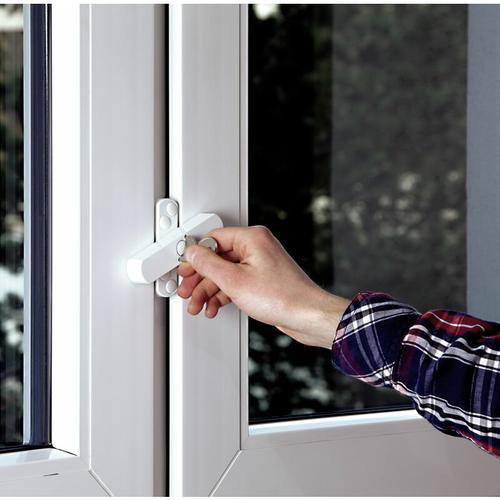 HSI - Fenstersicherung für 2-flügelige Fenster Türsicherheit & Fenstersicherheit