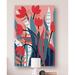 Marmont Hill Mixed Indoor Plants - Wrapped Canvas Painting Print Canvas in Blue/Green/Red | 18 H x 12 W x 1.5 D in | Wayfair MH-EXPFLO-19-C-18