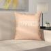 Latitude Run® Coastal Happiness Square Pillow Cover & Insert Polyester/Polyfill blend in Brown | 26 H x 26 W x 7 D in | Wayfair LTRN3072 28506486
