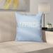 Latitude Run® Coastal Happiness Square Pillow Cover & Insert Polyester/Polyfill blend in Blue | 26 H x 26 W x 7 D in | Wayfair LTRN3072 28506490