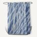 Bay Isle Home™ Polyester Shibori Stripe Geometric Single Shower Curtain Polyester in Gray/Blue | 74 H x 71 W in | Wayfair BAYI5711 34521296