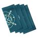 Dakota Fields Atchison 4 Piece Napkin Set Polyester in Blue | 22 W in | Wayfair BNGL9313 33765772