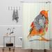 Langley Street® Eccles Bird Single Shower Curtain Polyester | 72 H x 69 W in | Wayfair BNGL3723 29860170