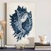 Rosecliff Heights 'Coastal Collection in Indigo I' - Wrapped Canvas Painting Print Canvas, Solid Wood in Blue | 27 H x 18 W x 1 D in | Wayfair