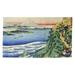 Blue 39 x 0.25 in Area Rug - World Menagerie Travellers Climbing a Mountain Path Sky Area Rug Polyester | 39 W x 0.25 D in | Wayfair