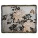 World Menagerie Peonies & Butterfly Cotton Throw Cotton in Gray | 37 W in | Wayfair 2BE48758DA2F4EE1AC470857CECEACEE