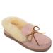 Minnetonka Alpine Sheepskin Moc - Womens 10 Pink Slipper Medium