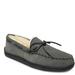 Minnetonka Sheepskin Hardsole Moccasin - Mens 8 Grey Slipper W