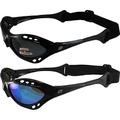 Birdz 2 Pair Birdz Seahawk Polarized Sunglasses Floating Jet Ski Goggles Sport Kite-Boarding, Surfing, Kayaking,1 Black with Blue Lenses and 1 Black with Smoke Lenses