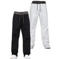 New Boys Kids Multipack Stretch Chino Designer Branded Pull-On Elasticated Waist Jogger Jeans Pants Black/White 14-15 Years