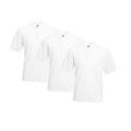 Fruit of the Loom Men's 63-402-0 Polo Shirt, White (White 30), 4XL (Pack of 3)