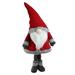 Northlight Seasonal 28" Red Standing Christmas Santa Claus Gnome w/ Gray Faux Fur Trim | 30 H x 8.5 W x 11.5 D in | Wayfair 32632807