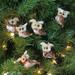 Northlight Seasonal Set of 6 & Ivory Sisal Owls Christmas Ornaments 2.25", Wood in Brown | 2.25 H x 1.75 W x 3 D in | Wayfair 32637385