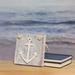 Northlight Seasonal 7.25" Blue & White Cape Cod Inspired Anchor Wall Hanging Plaque, Wood in Brown/Gray/White | 7.25 H x 0.5 W in | Wayfair