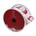 Northlight Seasonal Red & White Snowman Christmas Wired Craft Ribbon 2.5" x 16 Yards Fabric in Black/Red/White | 1 H x 2.5 W x 576 D in | Wayfair