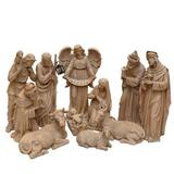 Northlight Seasonal 11-Piece Speckled Brown Traditional Religious Christmas Nativity Set 22.75" Resin | 22.75 H x 6.5 W x 8 D in | Wayfair 32281569