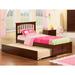 Viv + Rae™ Bouldin Solid Wood Platform Bed w/ Trundle by Viv + Rae Wood in Brown | 41.75 H x 43.625 W x 80.75 D in | Wayfair VVRO3258 29130383