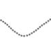 Northlight Seasonal 15' x 0.25" Shiny Silver Beaded Christmas Garland - Unlit Plastic in Gray | 0.25 H x 0.25 D in | Wayfair NORTHLIGHT YS28268