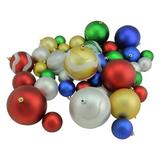 Northlight Seasonal 39ct Shatterproof 2-Finish Christmas Ball Ornaments Plastic | Wayfair 31756961