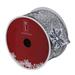 Northlight Seasonal Gray & White Glitter Snowflake Christmas Wired Craft Ribbon 2.5" x 16 Yards in Gray/White | 1 H x 2.5 W x 576 D in | Wayfair