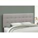 Bed / Headboard Only / Queen Size / Bedroom / Upholstered / Linen Look / Grey / Transitional - Monarch Specialties I 6003Q