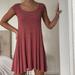 American Eagle Outfitters Dresses | American Eagle Striped T-Shirt Dress | Color: Pink | Size: Xxs