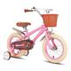 STITCH 14 Inch Kids Bike for Girls,Grils Bike Ages 3-5 Years Old,14 inch girls bike with stabilisers & Basket,Pink…