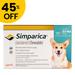 45% Off Simparica For Dogs 22.1-44 Lbs (Blue) 6 Doses