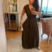 Zara Dresses | Beautiful Zara Maxi Dress In Chocolate Brown | Color: Brown/Red | Size: M