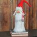 Northlight Seasonal Slim Santa Gnome Christmas Tabletop Decor, Faux Fur in Black | 35.75 H x 5 W x 4.5 D in | Wayfair 32635097