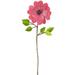 Northlight Seasonal 21.5" Pink Heart Flower w/ Stem & Leaves Christmas Pick Plastic in Green/Pink | 21.5 H x 7.5 W x 20.05 D in | Wayfair 32913468