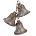 Northlight Seasonal 5" Silver & Brown String of Bells Glass Christmas Ornament Glass in Brown/Gray/Red | 5 H x 4.5 W x 2.25 D in | Wayfair