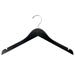 Rebrilliant Mccraw Wood Standard Hanger for Dress/Shirt/Sweater Wood in Black | 8 H x 17 W in | Wayfair CAB01EA1D11B4EE18411106A2D74C4F5