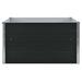 Arlmont & Co. Raised Garden Bed Raised Flower Bed Galvanized Steel Planter Anthracite Metal | 17.7 H x 39.4 W x 39.4 D in | Wayfair