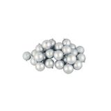 Northlight Seasonal 32ct Shatterproof Christmas Ball Ornaments Plastic in Gray/Yellow | 3.25 H x 3.25 W x 3.25 D in | Wayfair 32275531