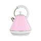 Papa Jones Fast Boil Kettles Electric - Dainty Legacy Cordless Electric Kettle Led Light Coffee Machine Tea Travel Kettle Fast Boil 2200W 1.8L (Baby Pink)