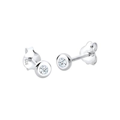 Elli DIAMONDS Basic Diamant (0.06 ct.) 925 Silber Geschenkidee OneSize Damen Image